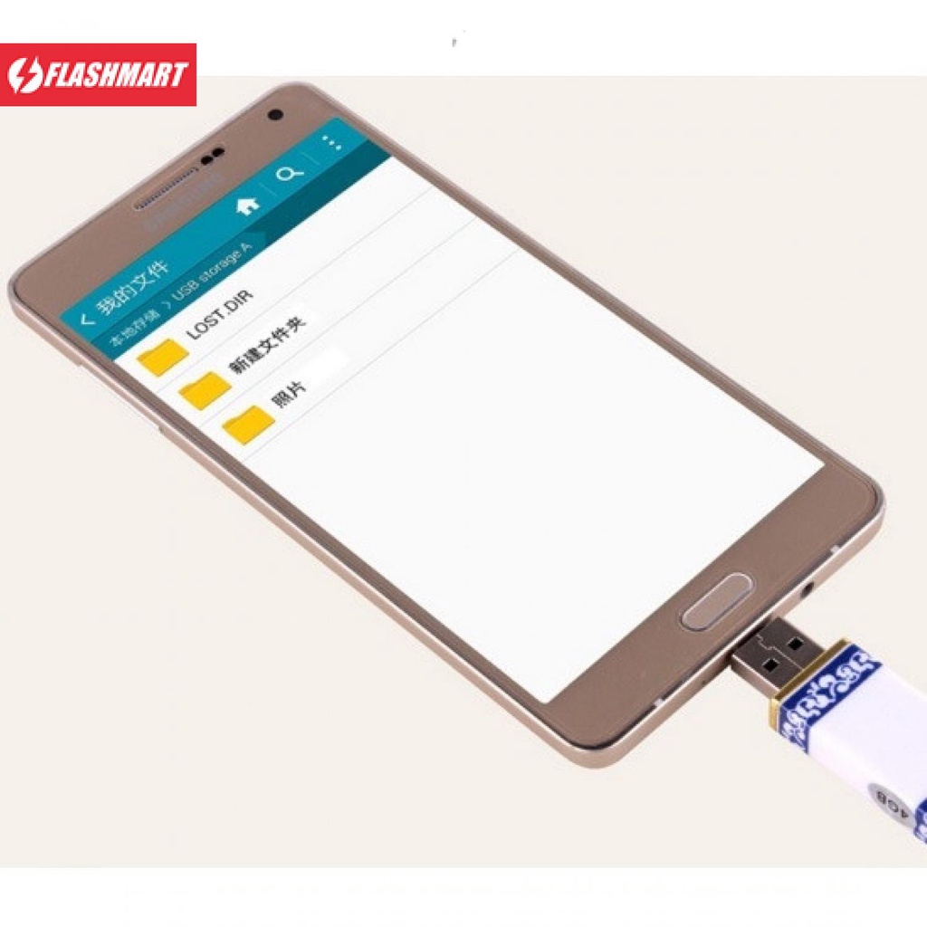Flashmart Adapter Konverter USB ke Micro USB OTG - PNLF010