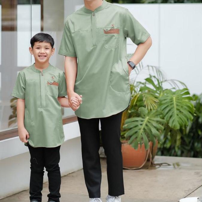 ☄ Koko pakistan couple ayah dan anak Hijau Sage ←