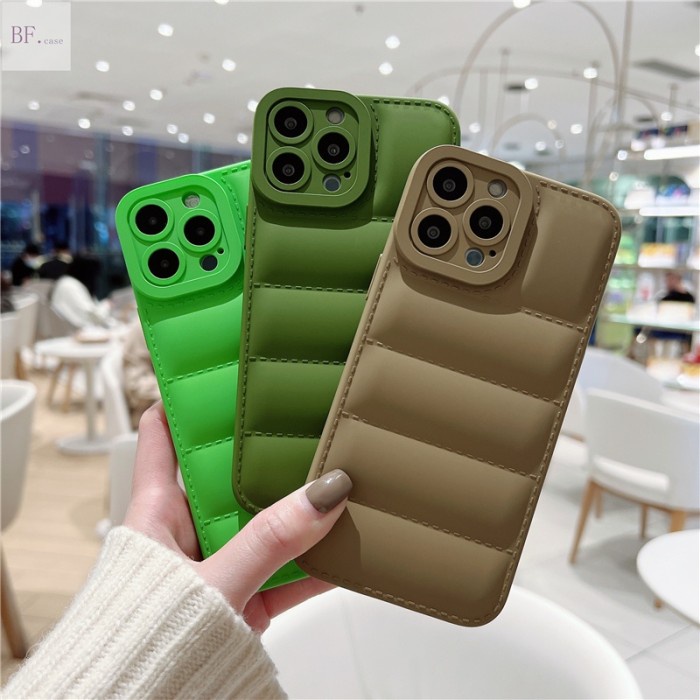 GU819 Soft Case Bahan Silikon Bentuk Jaket Down Jacket Untuk Iphone 11