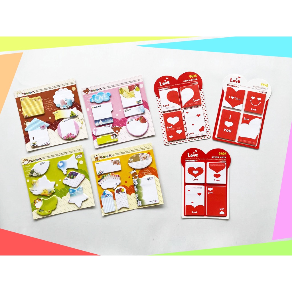 

Sticky Note / Memo Pad / Notes Kertas Tempel Gambar Love-Photo It