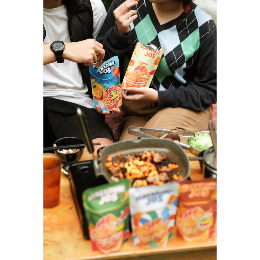 Snack Makaroni Goreng Aneka Rasa Kemasan Premium 100gr by Macaroni Jos