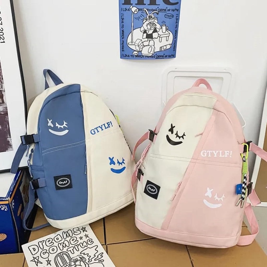 RANSEL YEONG - Tas Ransel Backpack Fashion Kanvas Mormon