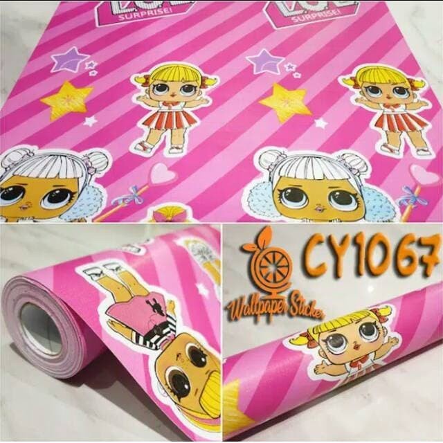 CY1067 Karakter Lol Surprise 10m X 45 cm Wallpaper Stiker Dinding