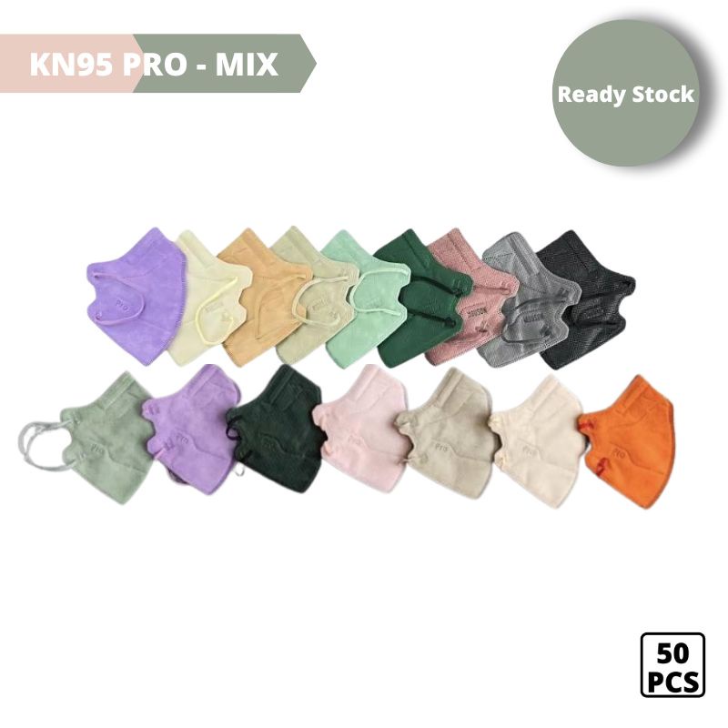 Masker KN95 Earloop Pro Isi 50 Pcs