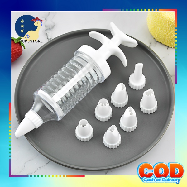 Alat Penghias Kue 8 in 1 Cake Decoration Penghias Tart Cookies Spuit Icing Pastry Tart Penghias Kue Semprot