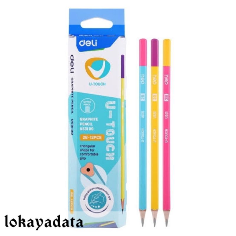 

DELI PENSIL U- TOUCH U531 2B 1 pak 12 Pensil