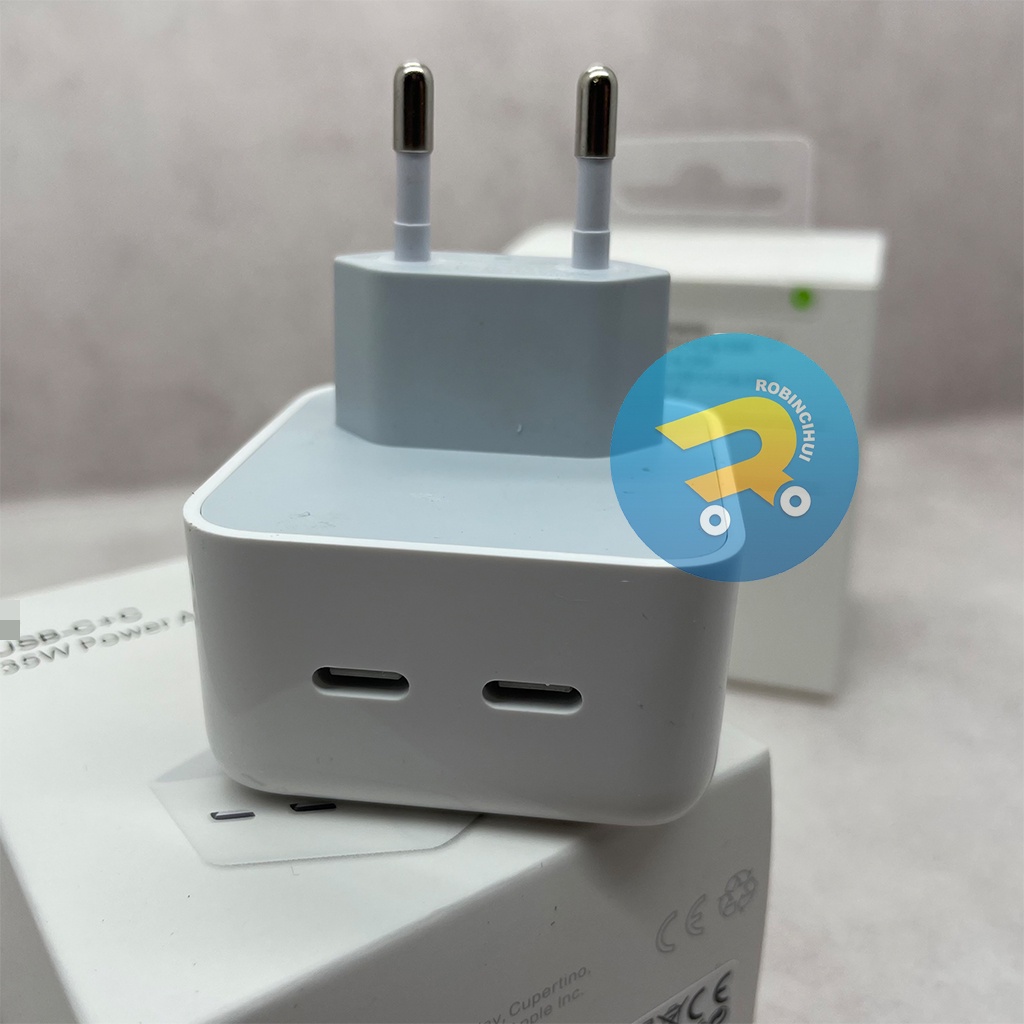 ADAPTOR IPH 35 Watt FAST CHARGING Dual USB C / CHARGER IPH - Adapter Iph- Batok Iph - Kepala Iph - kepala Charger Iph - Kepala Casan Iph