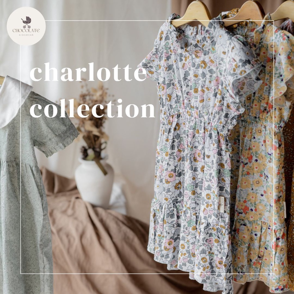 Charlotte Dress Fashion Anak 1-2 Tahun Rayon Premium