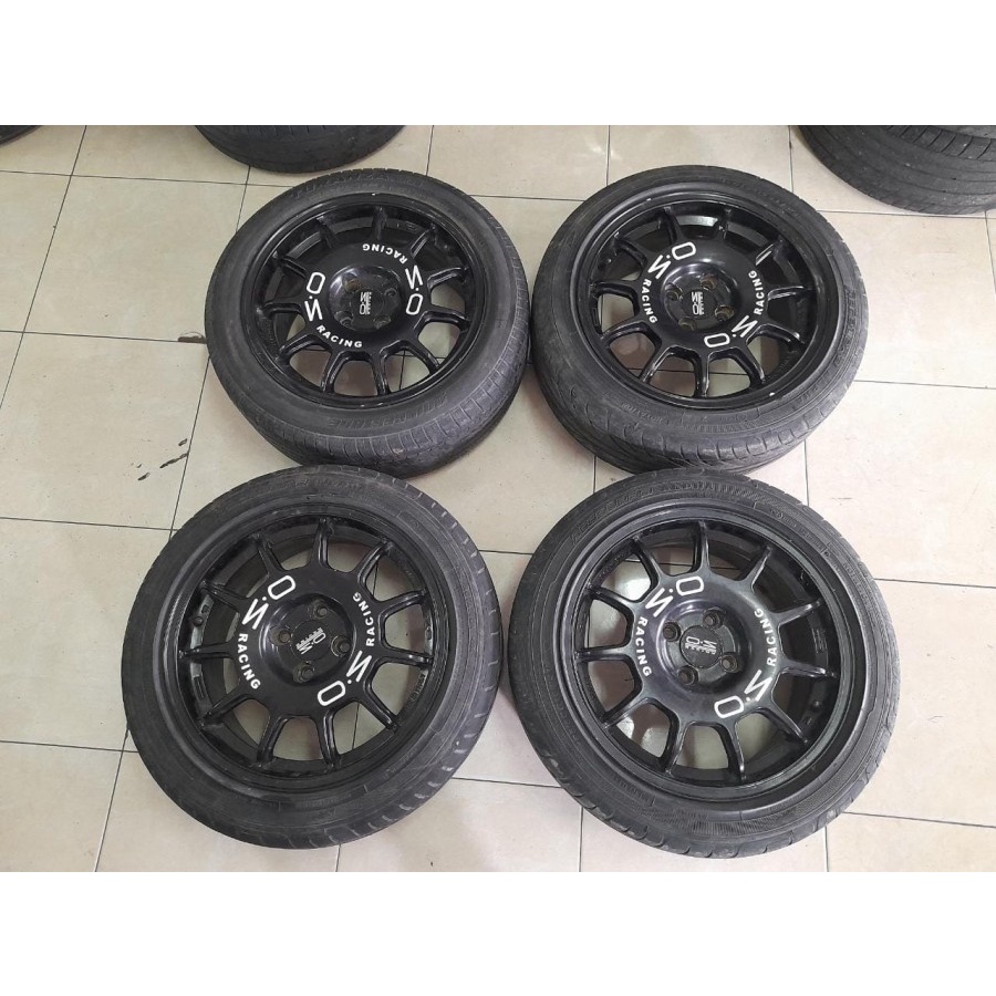 VELG MOBIL BEKAS OZ RACING RING 16 LEBAR 7 BAUT 4X100 ET40 BAN