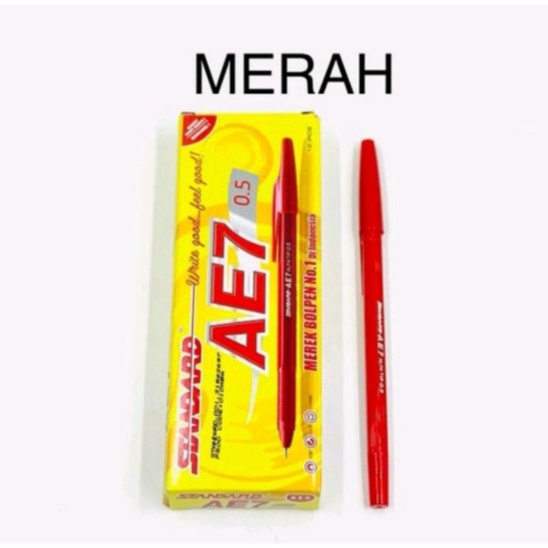 

Bolpoin Standart AE 7 Hitam, Merah, Biru