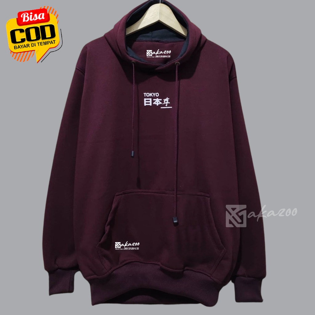 hoodie distro original premium bandung ziper MAROON hoodie oversize swieter hoodie pria distro akazoo.id