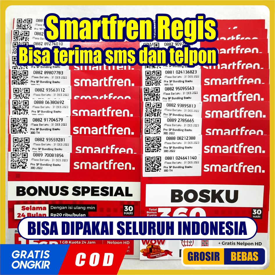 Perdana Smartfren Siap Pakai / Smartfren Acak Tengah / Smartfren 0K / SP Smartfren / Kartu Smartfren