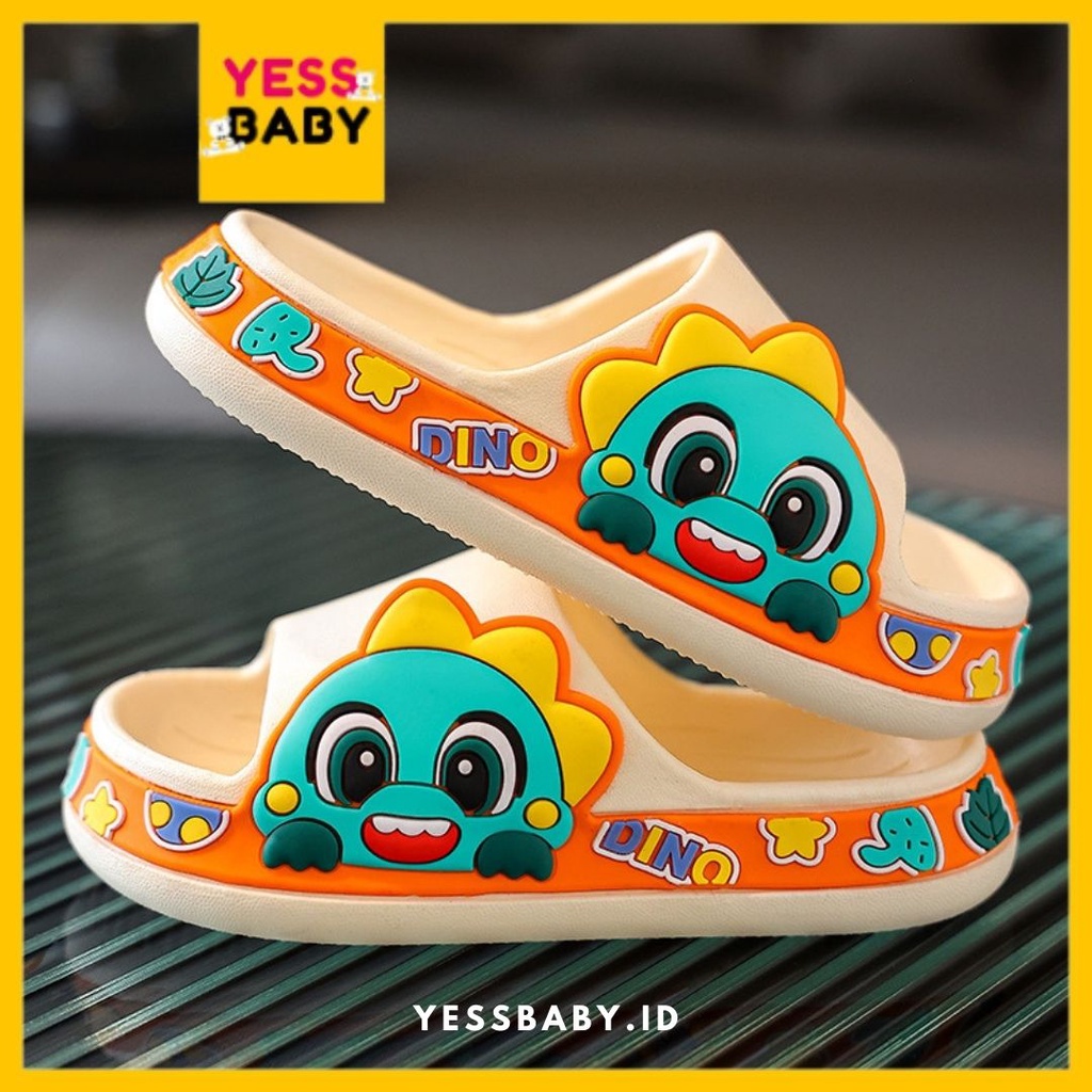 [COD] yessbaby STELLA DINO sandal Anak Laki-laki/Perempuan Bahan Karet Model Lucu Termurah Sepatu sendal Import Fahion sandal slop Terbaru Kekinian