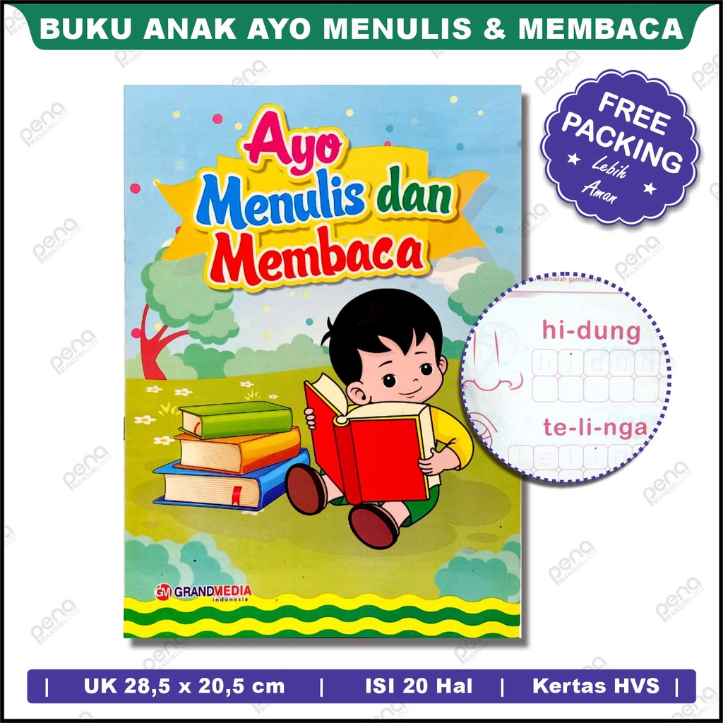 Buku Anak Ayo Menulis dan Membaca Ukuran Besar