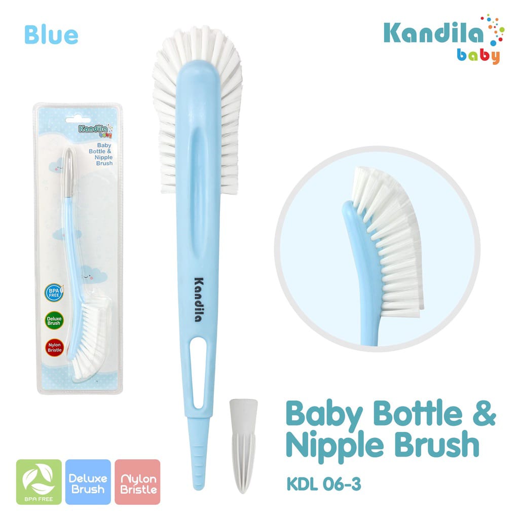 KANDILA BABY BOTTLE&amp;NIPPLE BRUSH (KDL06-3) SIKAT BOTOL