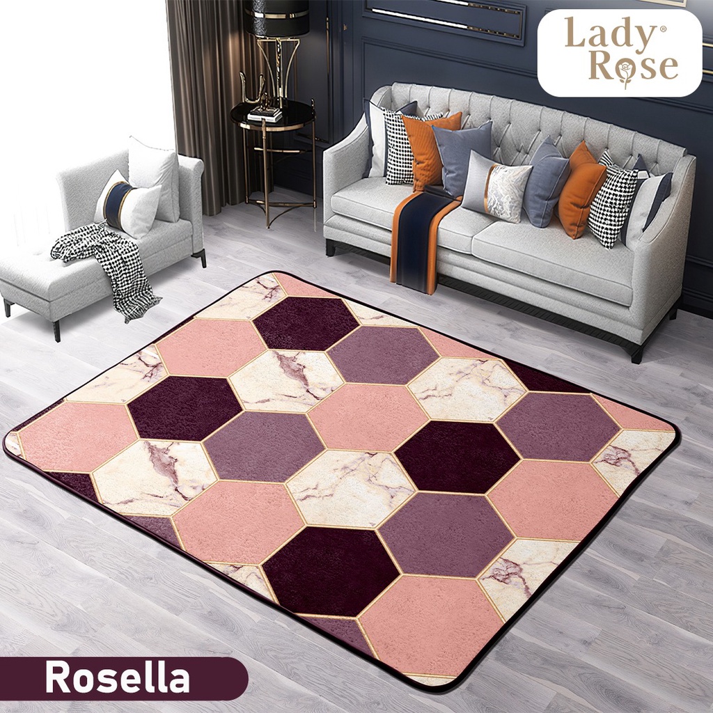 KARPET LADYROSE ANTI SLIP ON 190 X 150 - Terbaru - Terlaris