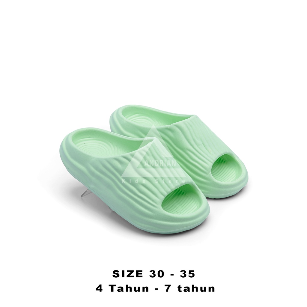 NEW Sandal Selop Anak perempuan model serat kerut 4 - 8 Tahun