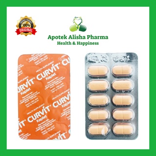 Curvit Tablet(Strip 10kaplet)-Suplemen Penambah Nafsu Makan/Hepatitis/Kurvit/Kurfit tablet