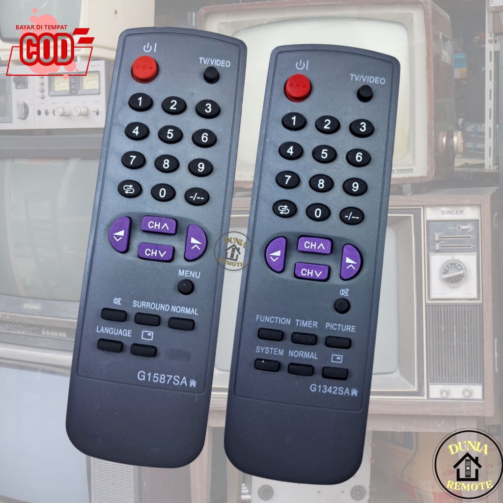 Remot Remote TV Sharp Tabung 1342 1587 / Ecer Dan Grosir