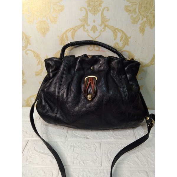 preloved tas sling kulit gajah.