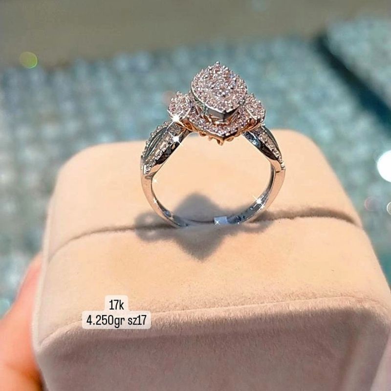 cincin emas putih 17k