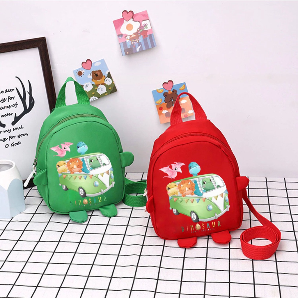 PVJ - Tas Ransel Anak Sekolah karakter Lucu Dino Holiday TK PAUD