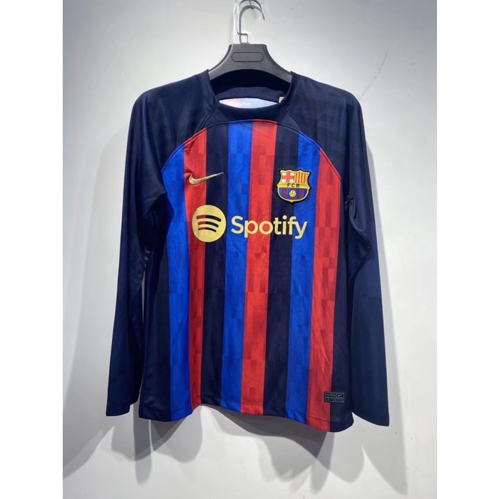 jersey  (LONG SLEEVE) JERSEY BOLA BARCALONA HOME NEW 2023 LS GRADE ORI - S(E3U4) Jersey Manchester U