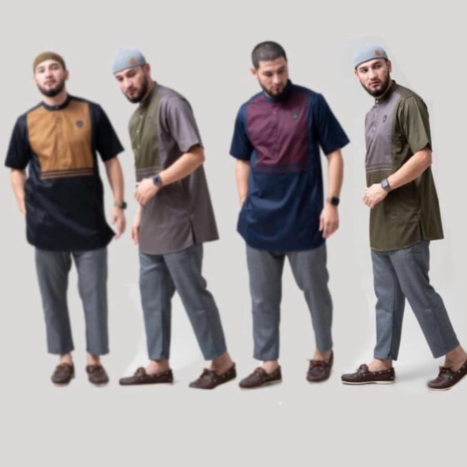 Sale Samase Kurta Pendek Casual A073 /BAJU KOKO PRIA/BAJU KOKO DEWASA/BAJU KOKO ANAK/BAJU KOKO LENGA