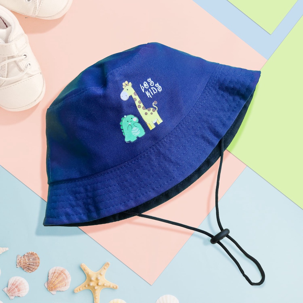 TOPI ANAK BABY KIDS TOPI BUCKET KARAKTER LOSKIDS