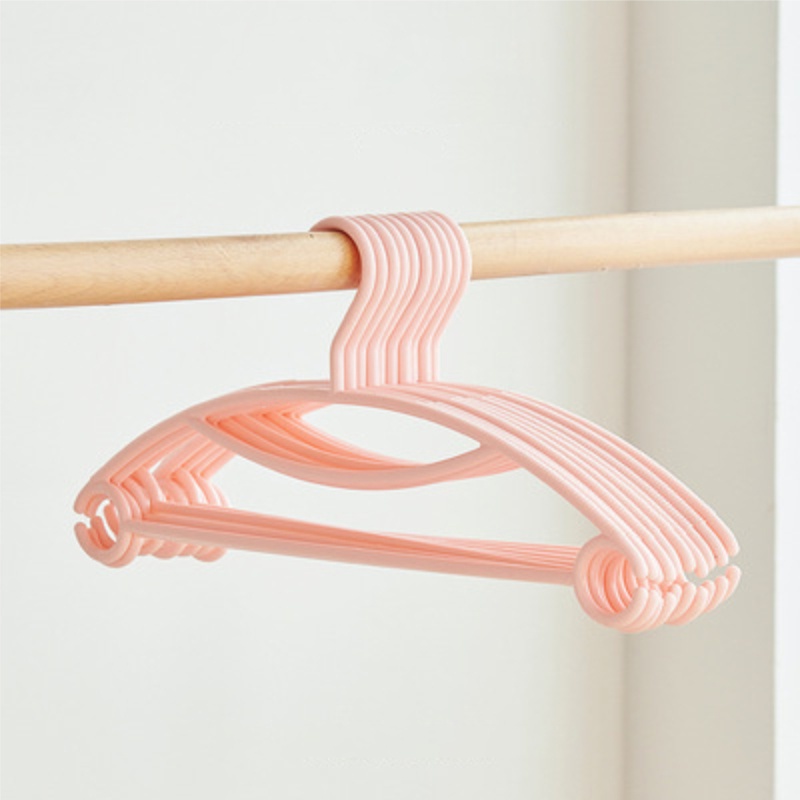 Gantungan Baju Plastik Warna Pastel Hanger Baju Dewasa &amp; Anak 1 Pack Isi 6Pcs Hanger Laundry