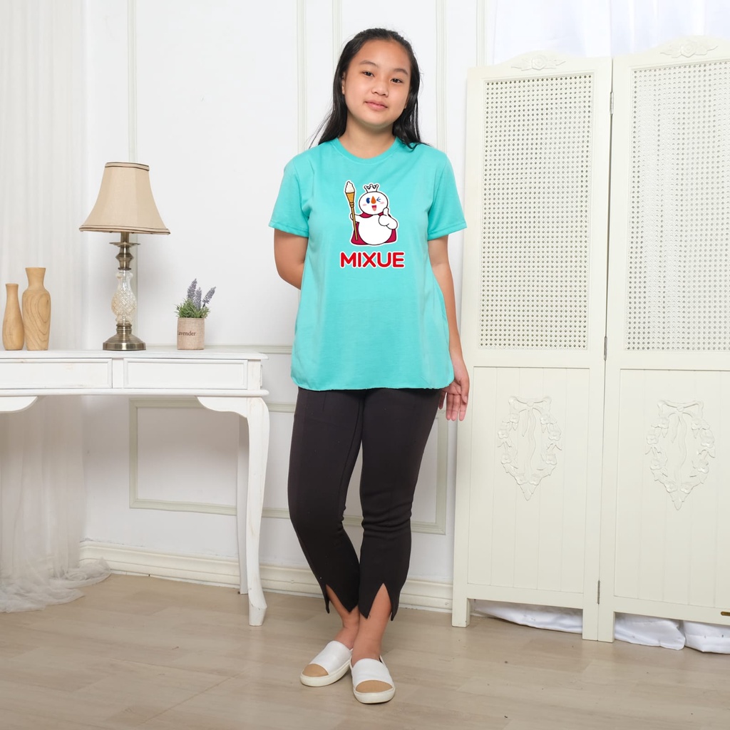 Kaos Casual Anak Perempuan Mixue Top 10-1 Tahun