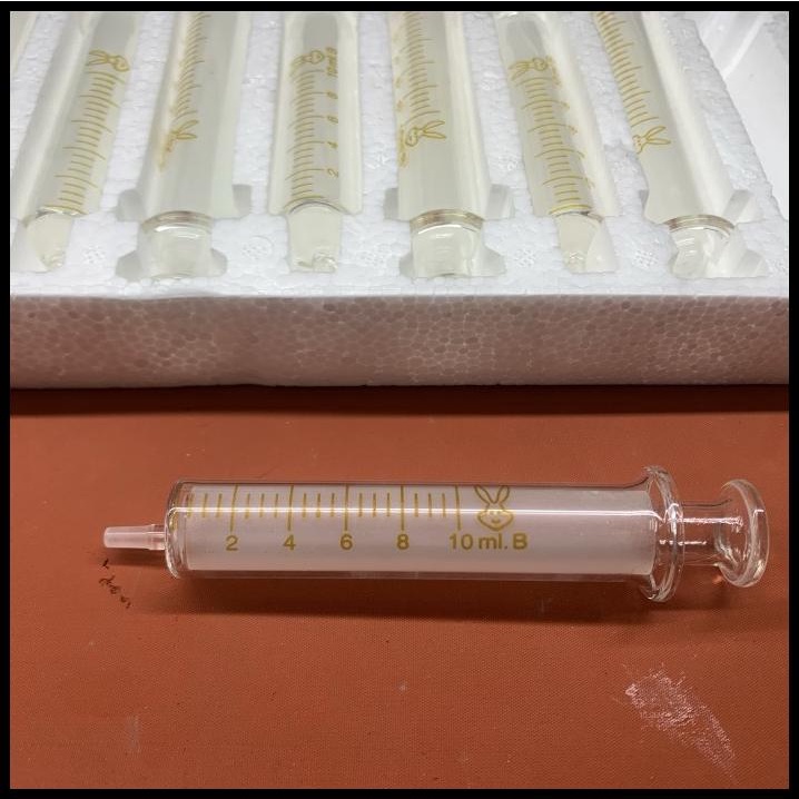 DISKON SYRINGE GLASS SUNTIKAN KACA TEMPAT PASTA FLUX SOLDER 10ML ORI