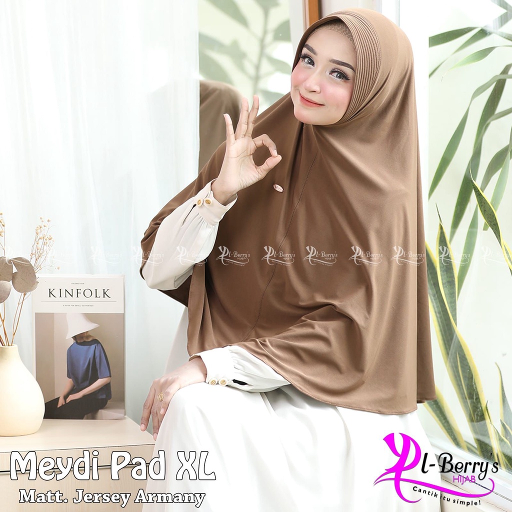 HIJAB INSTAN JUMBO MATT JERSEY ARMANY BY EL BERRY'S - MEYDI PET XL