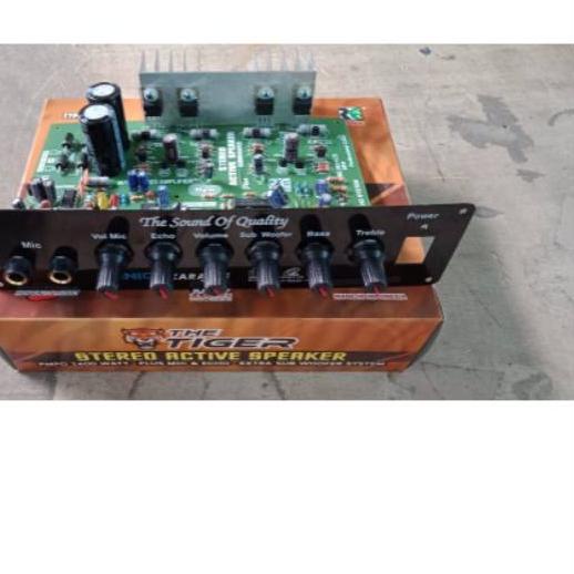 ➶ Kit Power Amplifier Speaker Aktif Stereo Karaoke Plus Echo 1400W PMPO tiger ➫