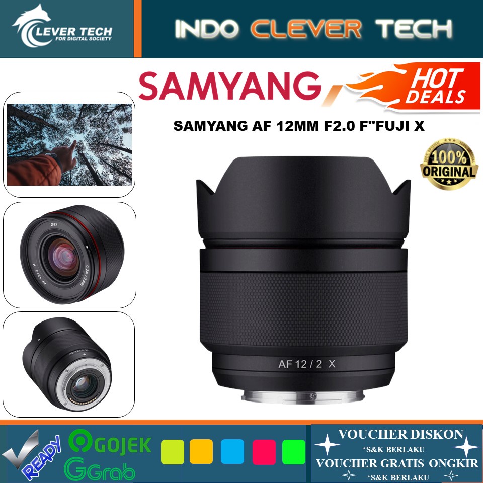 Samyang AF 12mm F2.0 Mirrorless Lens for Fuji X