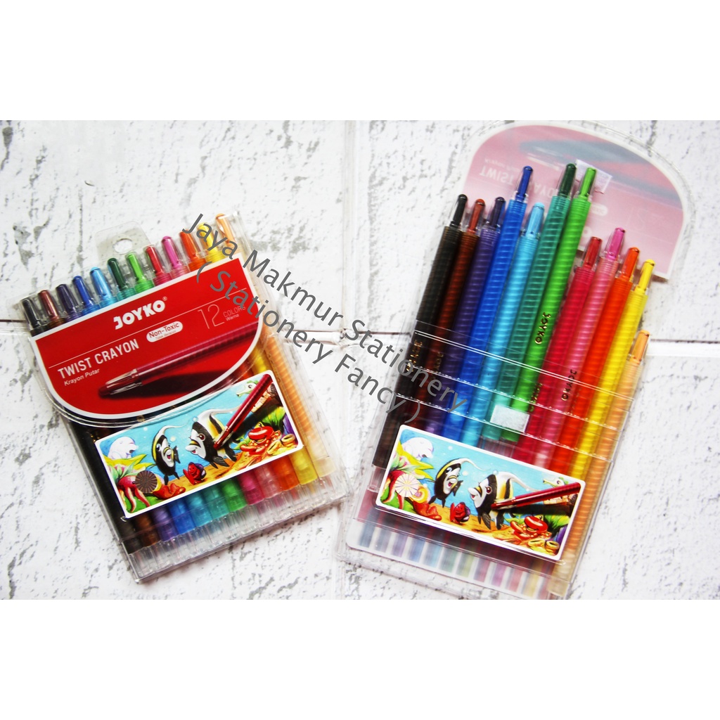 Crayon Putar Twist Crayon TITI Joyko 12 Warna TWCR-12S