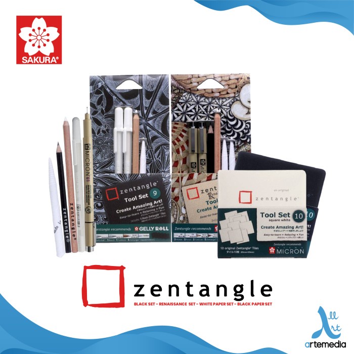 

Terlaris Drawing Pen Sakura Zentangle Set Pigma Micron Pulpen Gambar