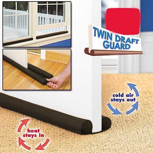 (BISA COD) FTIHSHP Twin Draft Guard Dust Heat Stopper Door Shield / Penahan Udara Pintu