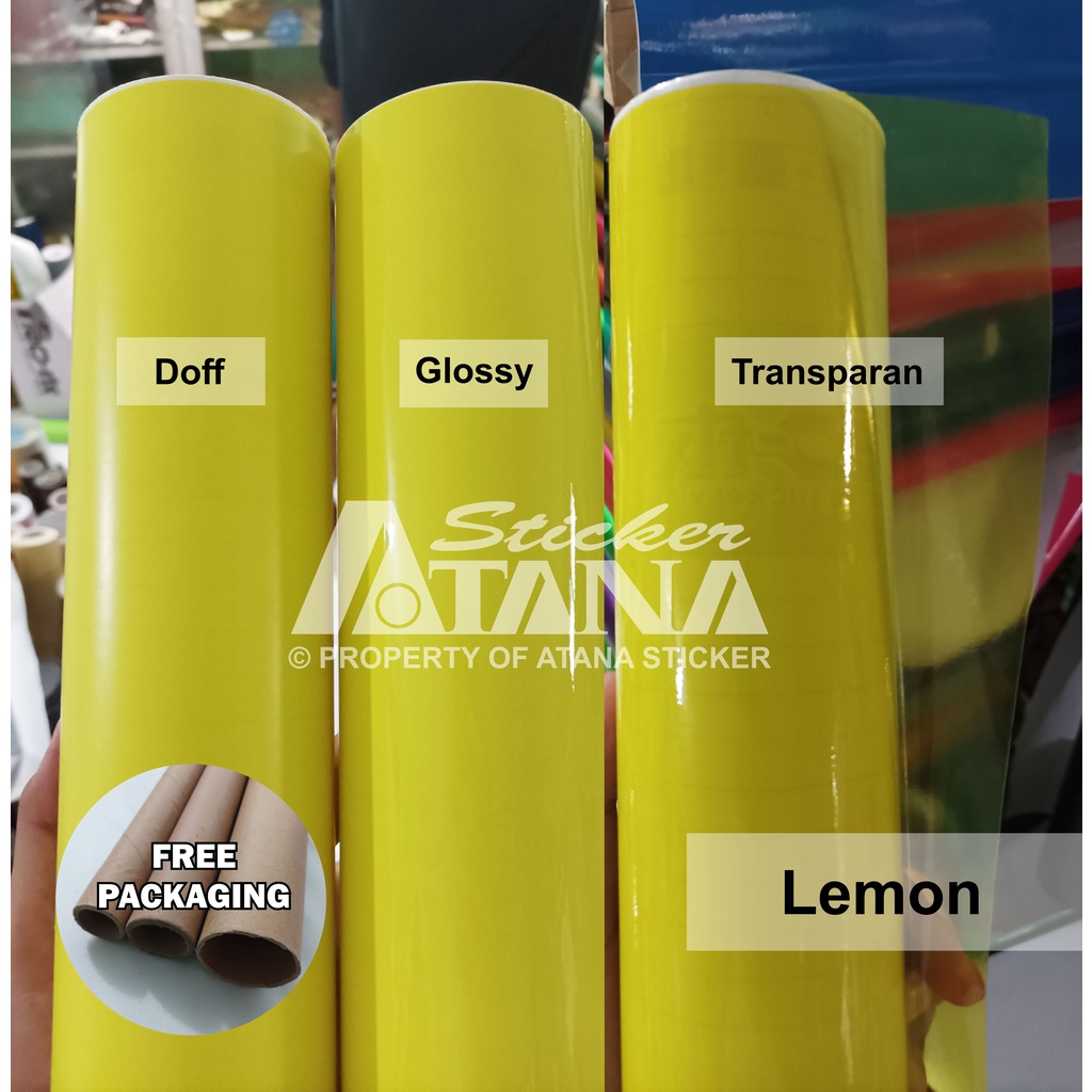 Skotlet Kuning Muda Lemon Glossy Doff Transparan Stiker Yellow Decal Anti Gores Gilap Metalik Dop Tembus Hybrid Smoke Variasi Aksesoris Dekorasi Motor Mobil Scolite Interior Eksterior Kaca Dinding Aquarium Kulkas Furniture Lampu Riting Sein Poklem Senja