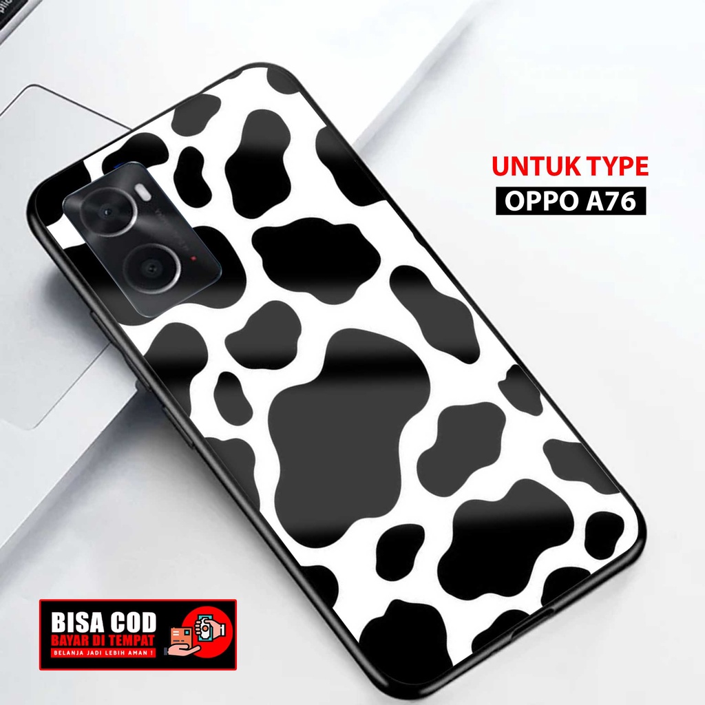 Case Oppo A76 Terbaru { STR.MO ] 2D Softcase Glass Kaca Oppo A76 (Case Hp) Oppo A76 (CASING HP) Oppo