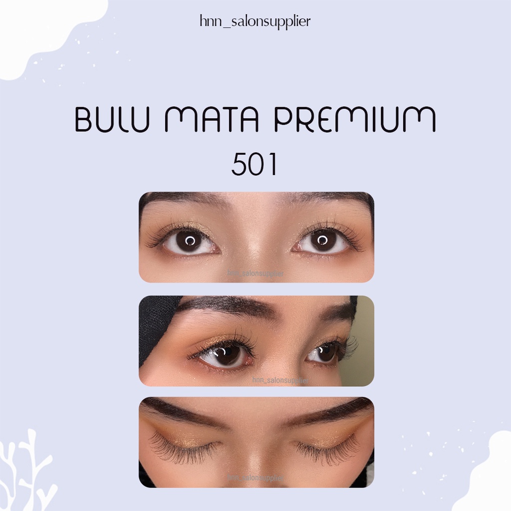 501 Bulu Mata Palsu Handmade Fake Eyelash Eye Lashes Lash Artifivial Belle Eyelashes