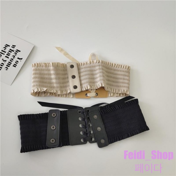 Ikat Pinggang Perempuan Wanita Kain Belt Fashion Korea Lebar Sabuk "Koboi"