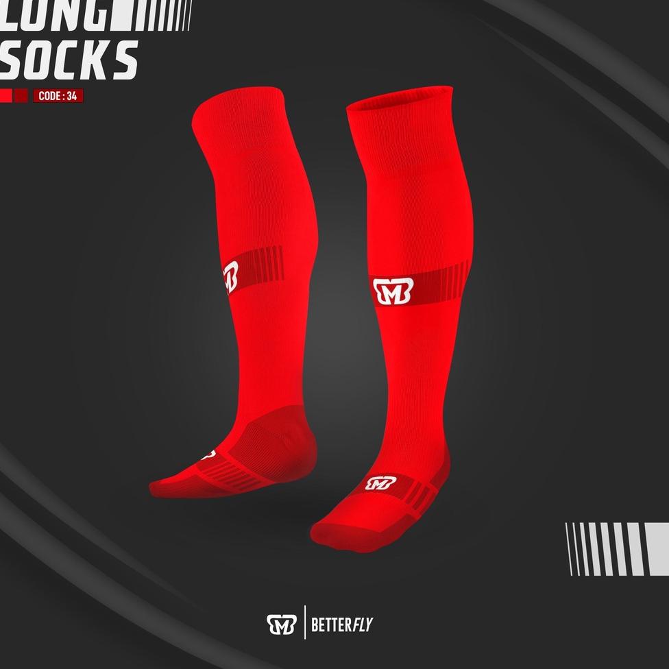 [ART. 545636] Kaos Kaki Futsal/Sepakbola MBB Apparel Original Merah