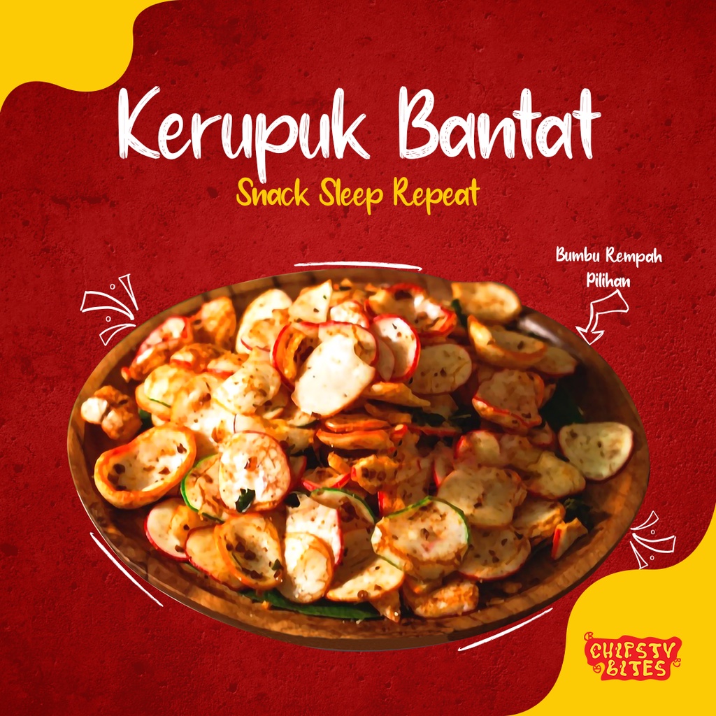 

KERUPUK BANTAT - 250GR - ASIN PEDAS DAUN JERUK