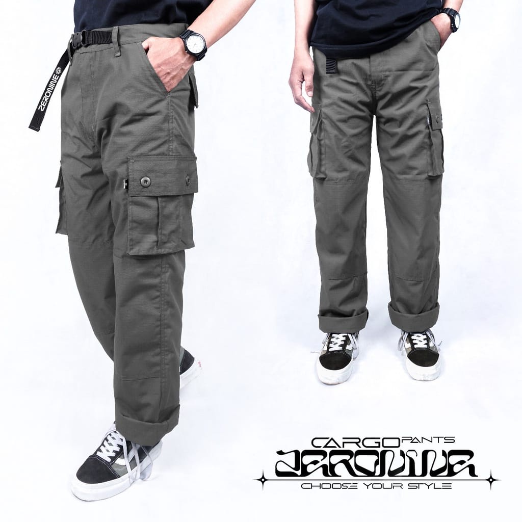 ZERONINE CELANA Cargo pants | ZERONINE Celana Pria cargo | ZERONINE Celana Regular cargo