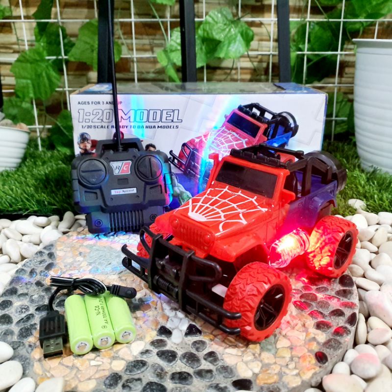 RC CAR JEEP MAX MOBIL REMOTE CONTROL BATRE CAS MAINAN ANAK BATERAI