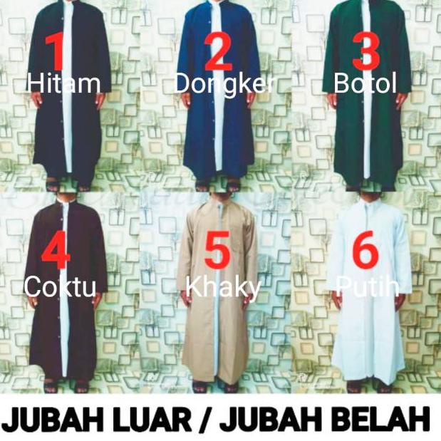 PROMO MURAH I91 [COD] JUBAH BELAH / JUBAH LUAR / LUARAN / JUBAH HABIB / JUBAH PRIA HALUS TEBAL AWET 
