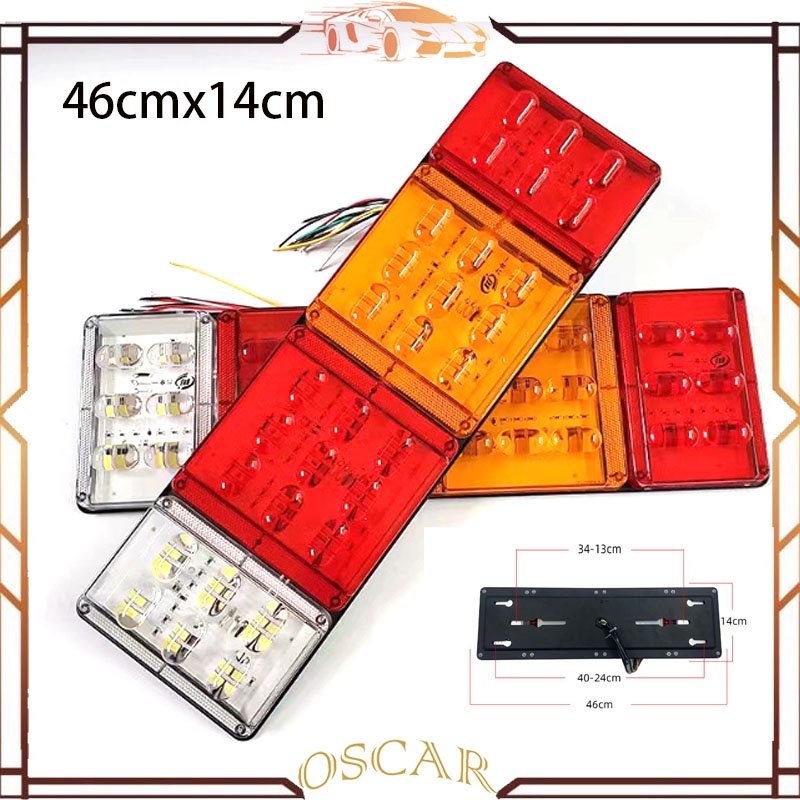 Lampu stoplamp truck 8d sein running &amp; rem kedip,senja running 24v