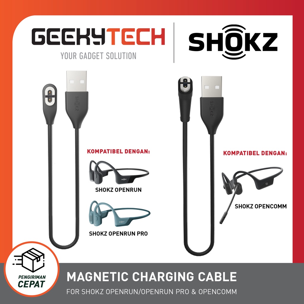 SHOKZ CHARGING CABLE OPENRUN/ OPENCOMM/ OPENRUN PRO/ OPENRUN MINI MURAH