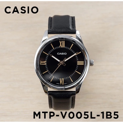 Casio Original MTP-V005L Series (Luxurious And Glamorous) Jam Tangan Pria  - Silver - Kulit